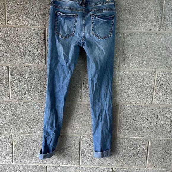 Maurices Skinny Dark Wash Denim Stretch Jeans Blue Size XS - Picture 3 of 3
